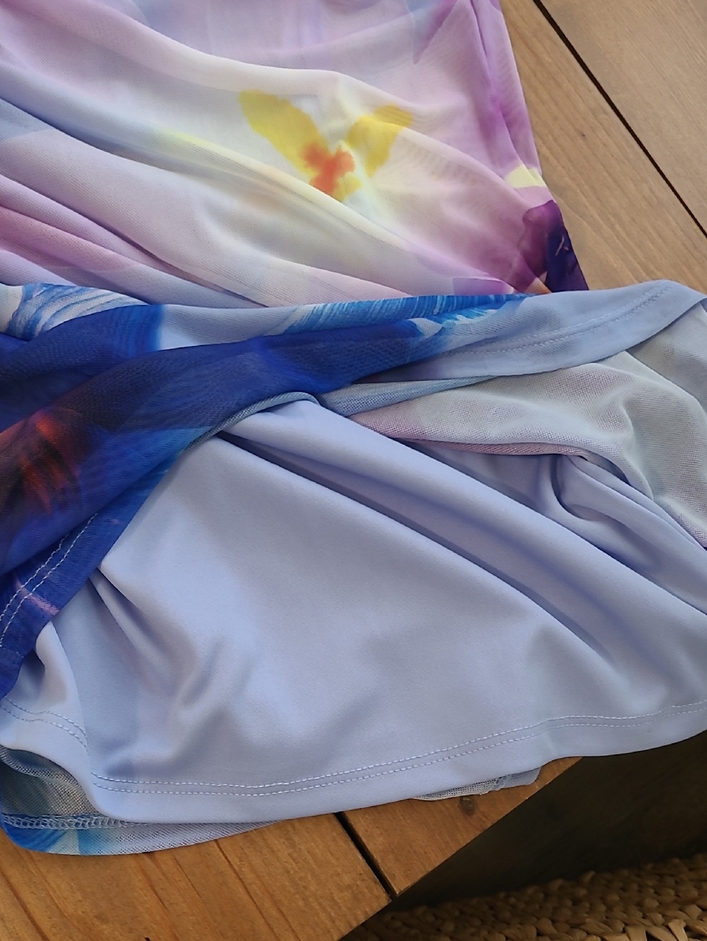 Blue Tropical Sundress - Picture 3 of 5